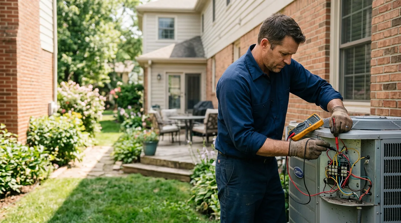 HVAC technician working near Reedville, VA